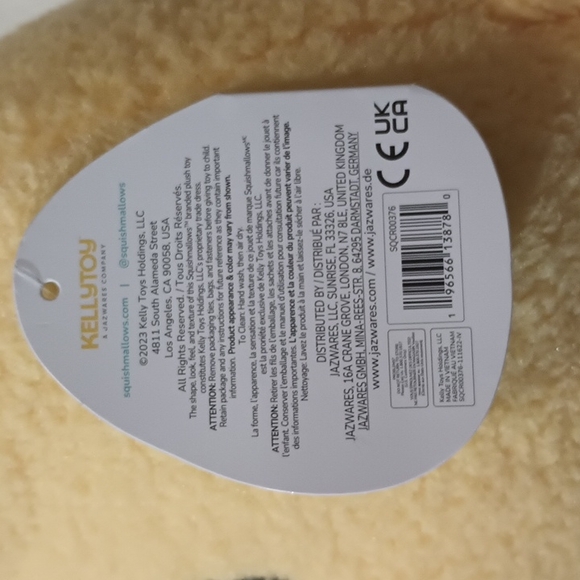 Squishmallows 12" Fuzz-A-Mallows Webb The Duckling (NWT) - Picture 9 of 10